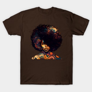 afro vintage style T-Shirt